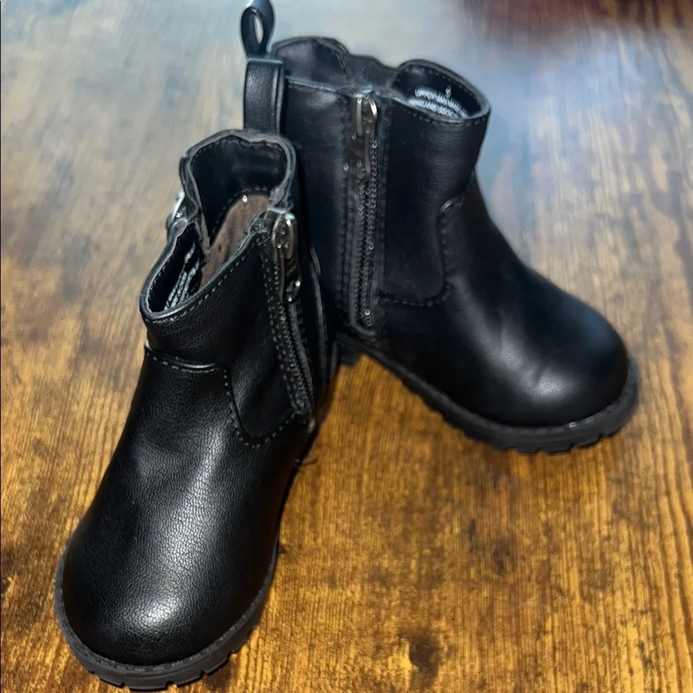 Girls Black Ankle Boots